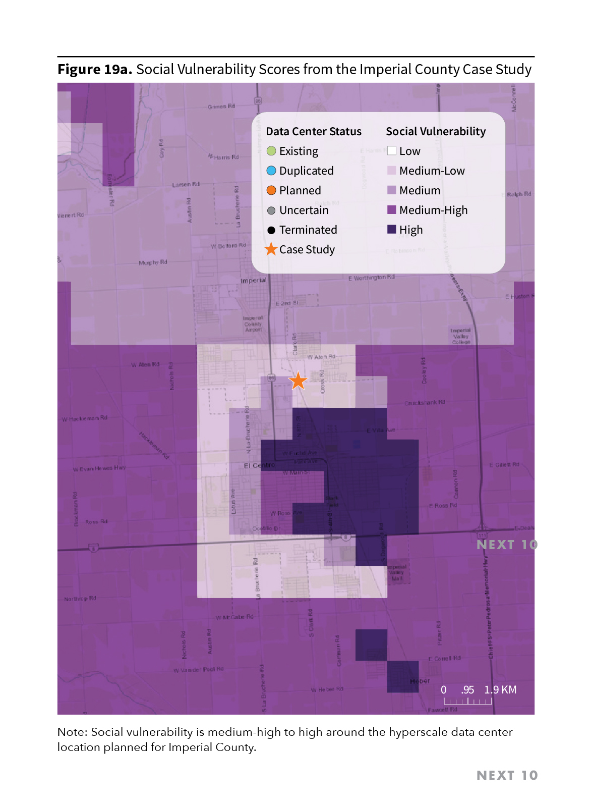 Figure 19a. Social Vulnerability Scores from the Imperial County Case Study