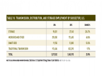 Table 10 TDS Employment by Subsector