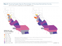Map 2 California Housing Supply Gap and Housing Demand