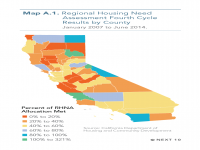 Map A1 California RHNA 4th Cycle Housing Results by County