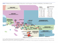 Map 7 Moderate-Income RHNA Housing Progress, Southern California (SCAG & SANDAG)