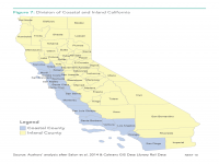Fig 7 Division of Coastal and Inland California