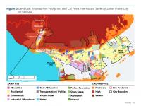 Fig 3 Land Use, Thomas Fire, Fire Hazard Severity Zones in Ventura