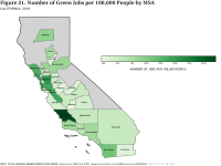 Fig 21 Green Jobs per 100k People by MSA