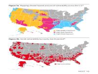 Figure 3a&b. Mapping climate hazards and social vulnerability across the U.S.