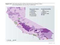 Figure 20. The Distribution of the Social Vulnerability Index (Including Water Access) for California