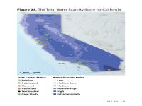 Figure 23. The Total Water Scarcity Score for California